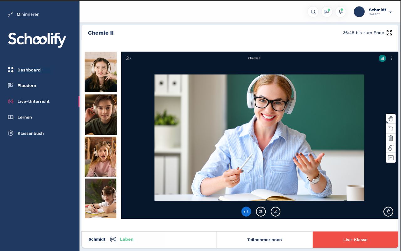 Schoolify's LMS Online Classroom<br/>and Hybrid Learning